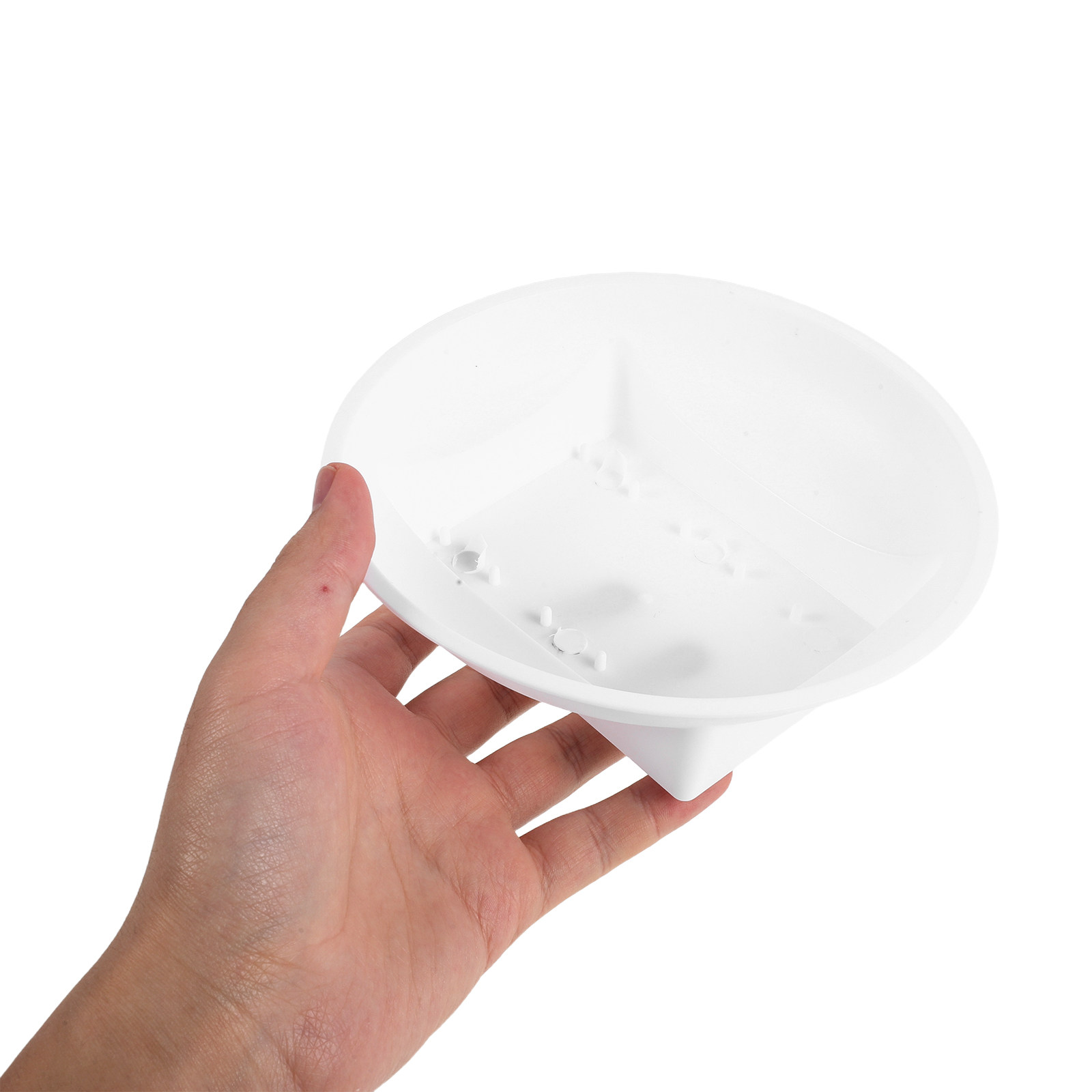 Bouquet Holder Foam - 10個入り 花用マッドフォームトレイベース 6.3x2 ホワイトプラスチック製 花用マッド固定プレートボウル ウェディング用生花ブーケフラワーアレンジメントホルダー