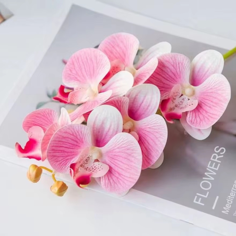 Florist Supply Vases - 3D 造花プラスチック蝶蘭ホーム花瓶テーブル装飾結婚式屋外ガーデン花嫁のブーケ DIY 花輪ギフトボックス