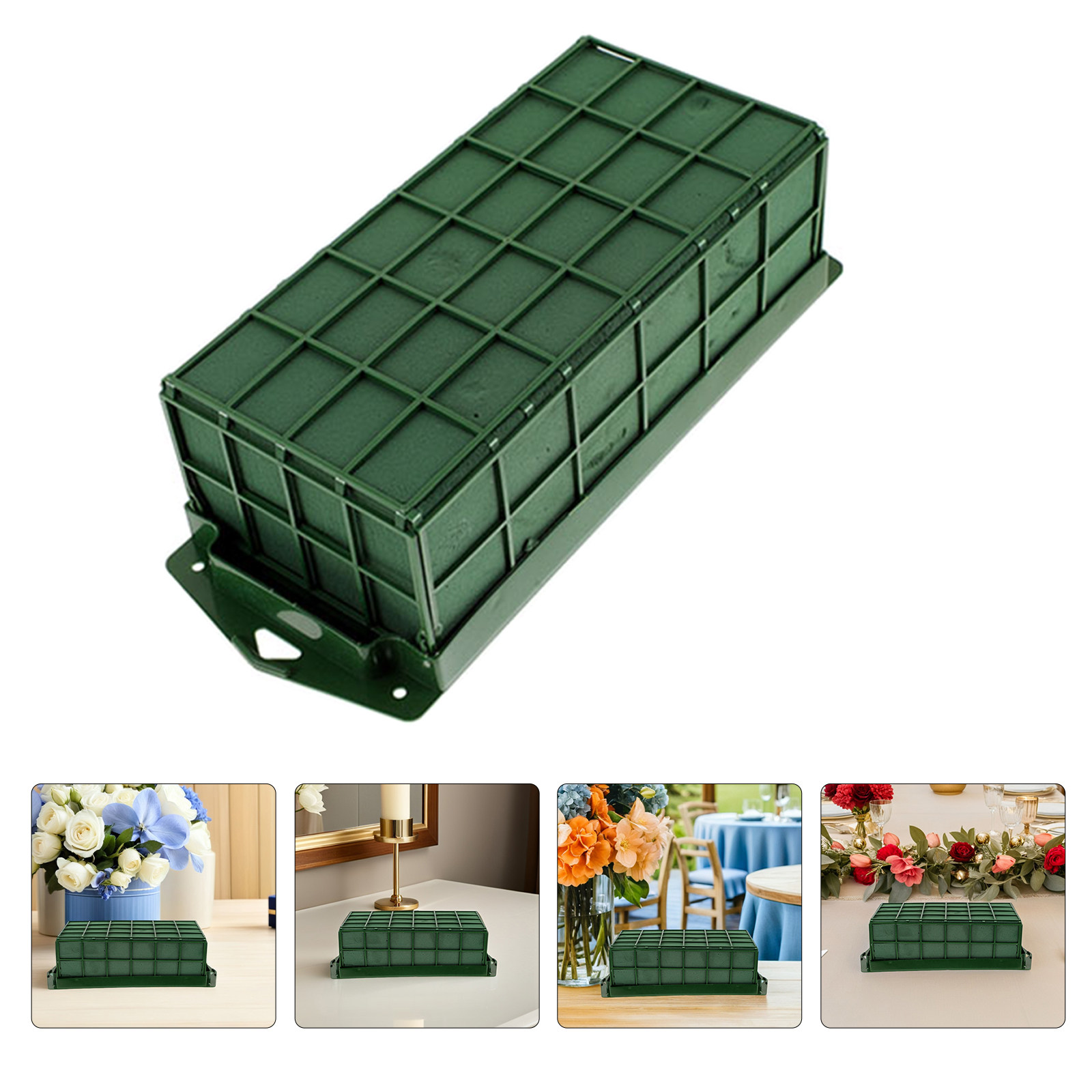 Bouquet Holder Foam - 6個入り花用ケージ フラワーアレンジメント用 長方形フォームホルダー DIYフラワーボックス ブーケサポート オフィス・ホームデコレーション用