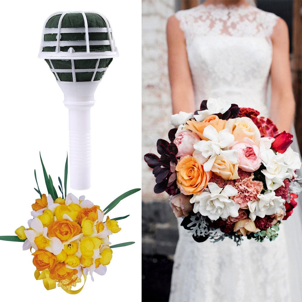 Bouquet Holder Foam - 練習用ガジェットDIYデコレーションフラワーホルダー結婚式用品ブーケハンドルブライダルフローラルフォーム