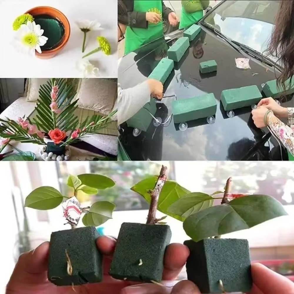 グリーンフラワーアレンジメントフォーム長方形吸水性DIYフラ - Bouquet Holder Foam のレビューと価格