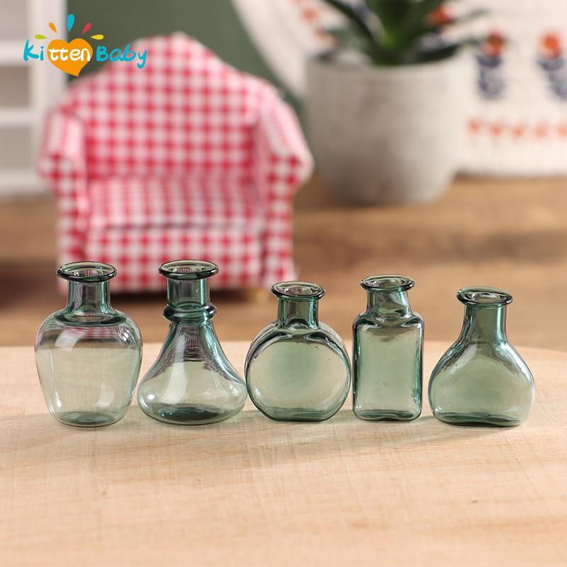 24スタイル1/12素敵なミニチュアドールハウスガラス花瓶ミ - Florist Supply Vases のレビューと価格