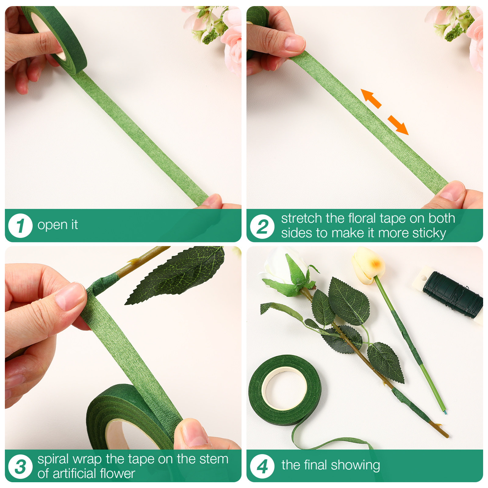 フラワーアレンジメントツールキット1セット、伸縮性のあるフロ - Easy Florist Supply のレビューと価格