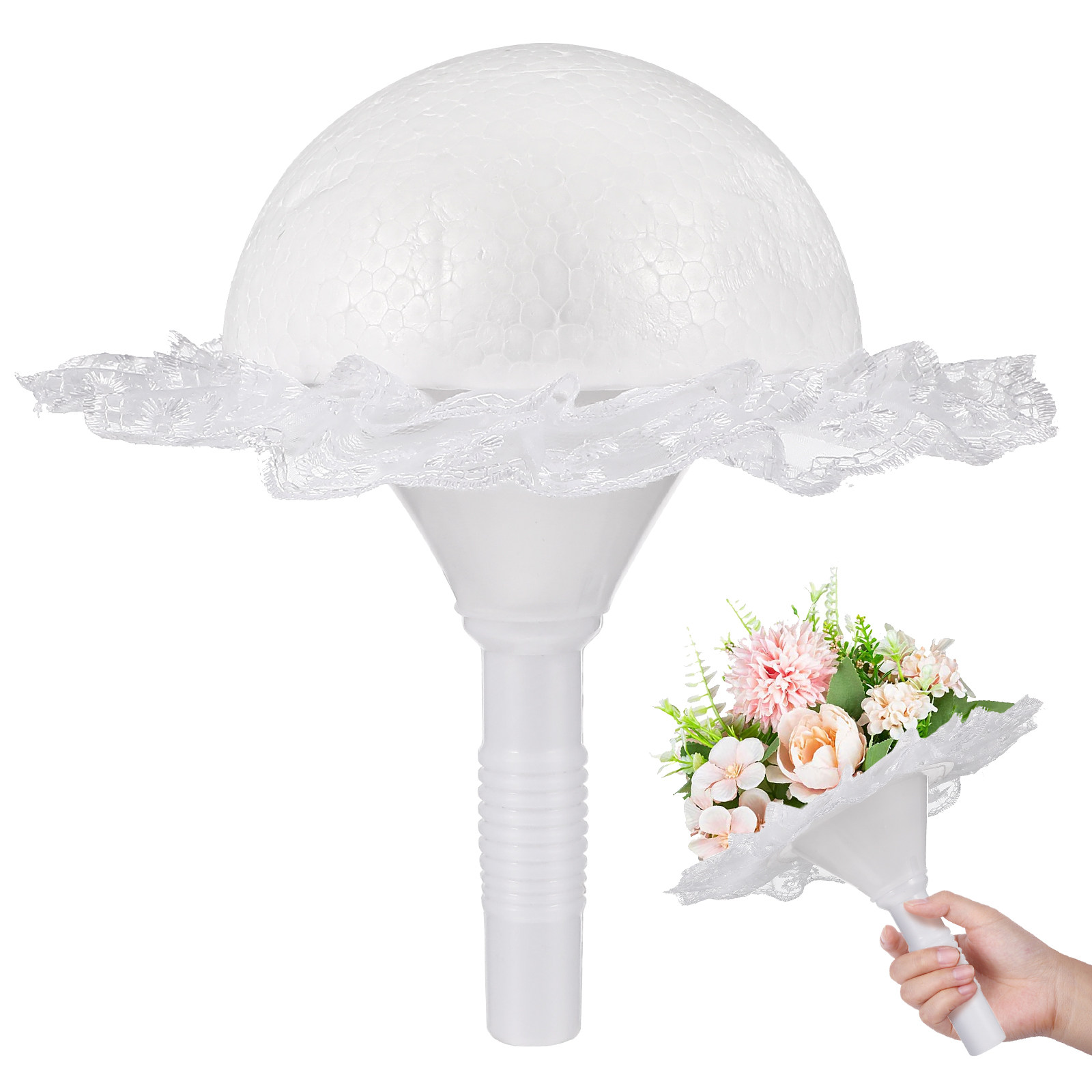 ウェディングブライダルブーケホルダー1セット、フォーム製ハー - Bouquet Holder Foam のレビューと価格