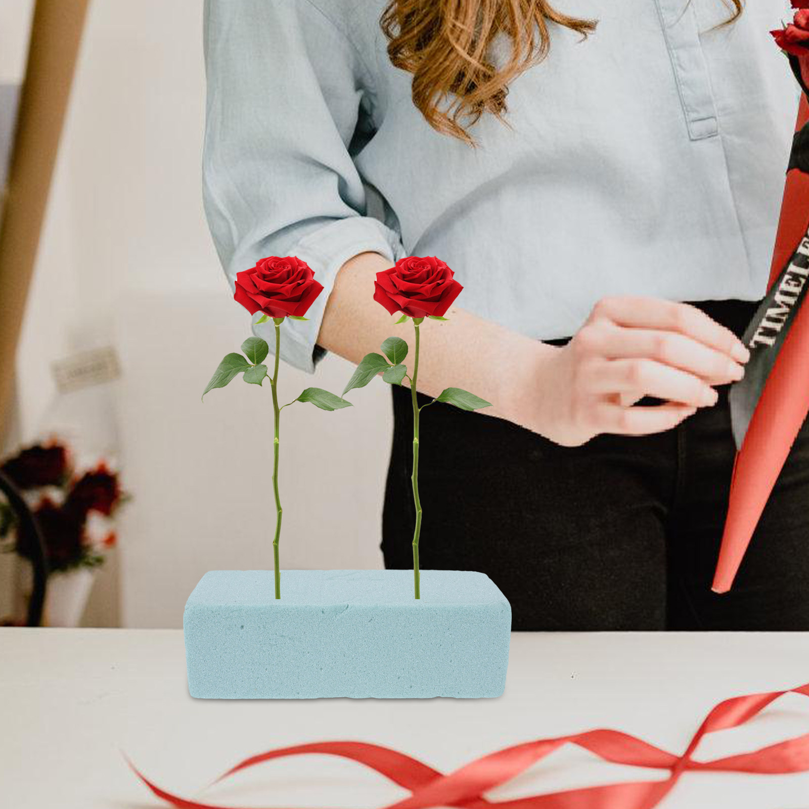 フローラルフォームブリック 高柔軟性 簡単カット 強力吸水性 - Easy Florist Supply のレビューと価格