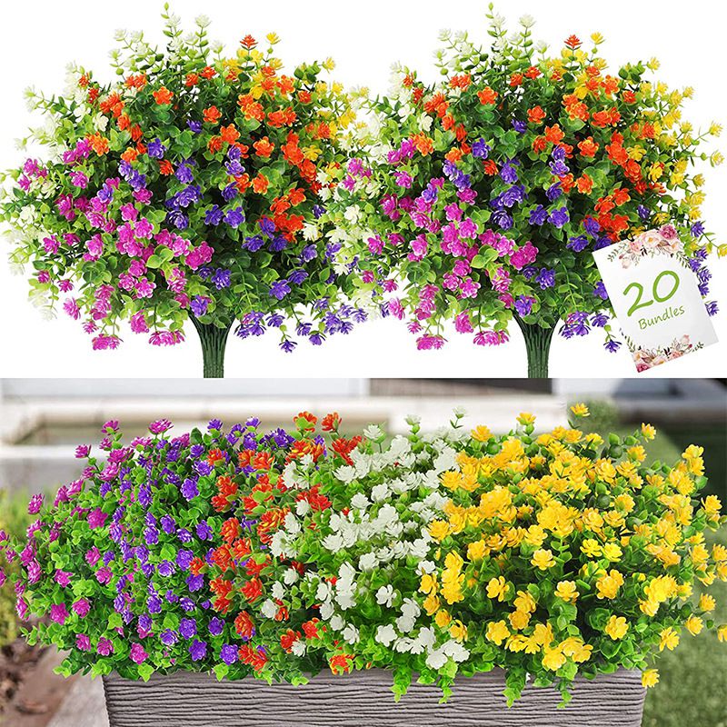 3/6 個人工植物の花ユーカリベビーブレスフェスティバル結婚 - Florist Supply Vases のレビューと価格