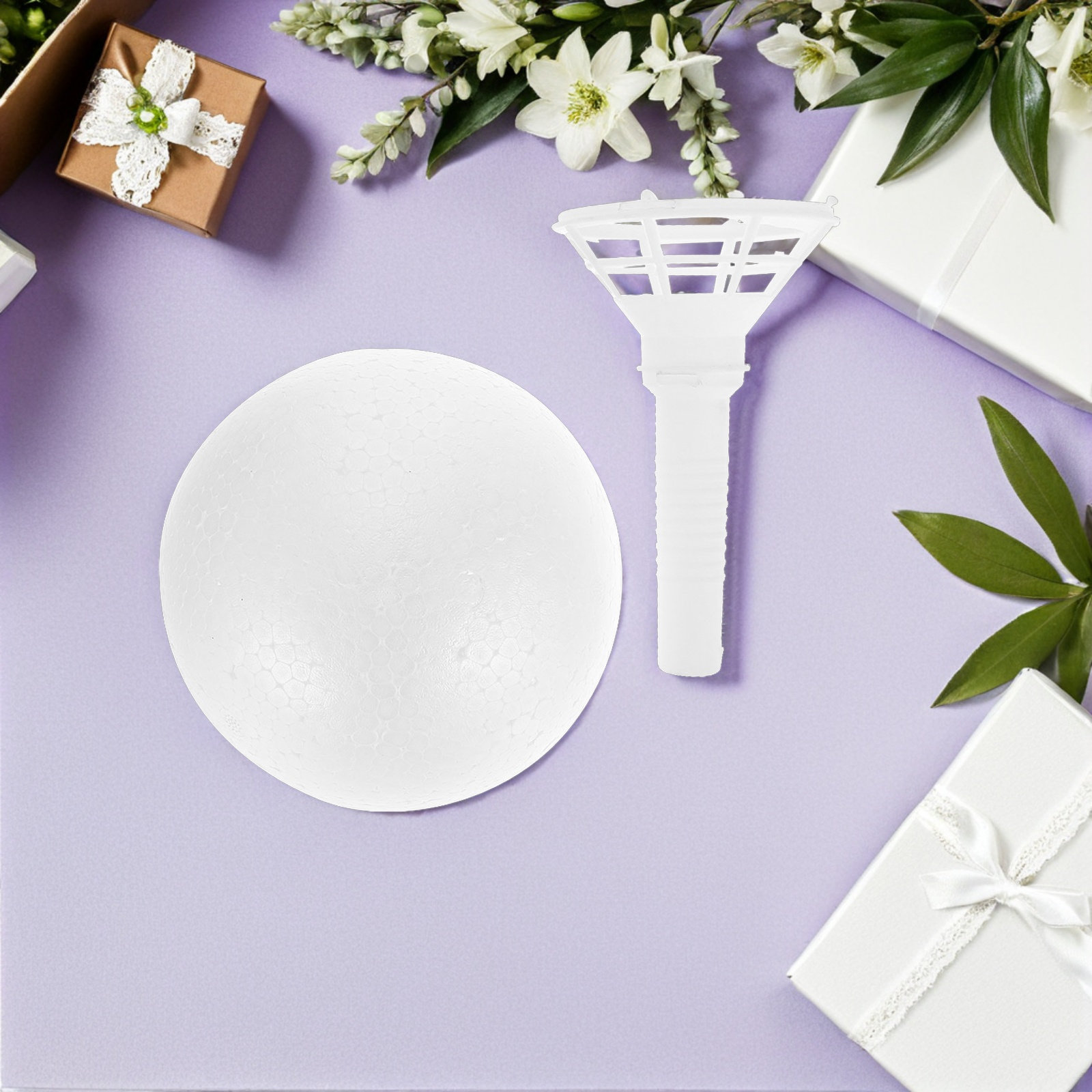 1 セット花用フォームブーケホルダーブライダルウェディング手 - Bouquet Holder Foam のレビューと価格