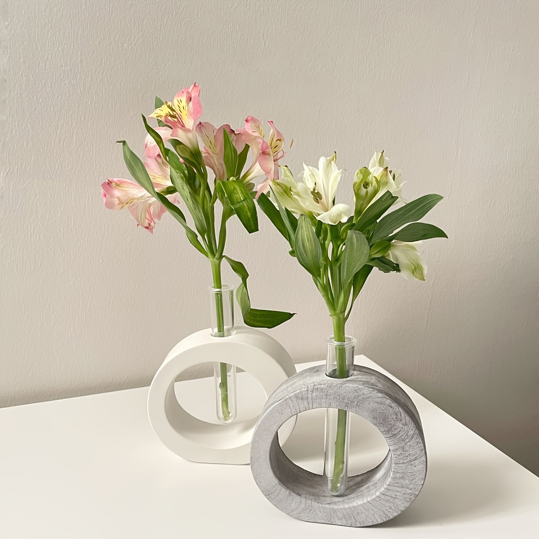 4 個花瓶シリコーン型クリスタルエポキシ樹脂水耕植物容器花瓶 - Florist Supply Vases のレビューと価格
