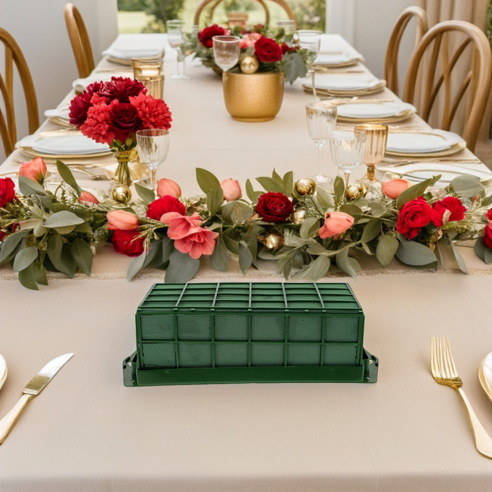 6個入り花用ケージ フラワーアレンジメント用 長方形フォーム - Bouquet Holder Foam のレビューと価格
