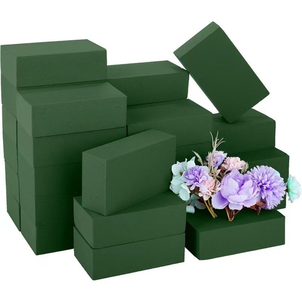 緑のフラワーアレンジメント用フォーム 長方形形状 乾湿両用  - Bouquet Holder Foam のレビューと価格