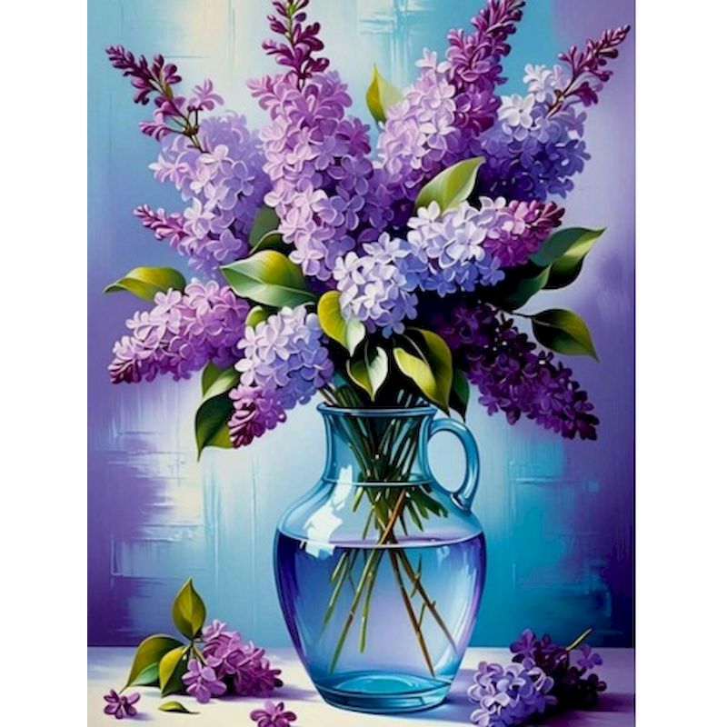 GATYZTORY 花ペイントバイナンバーズ油絵フレーム大人 - Florist Supply Vases のレビューと価格