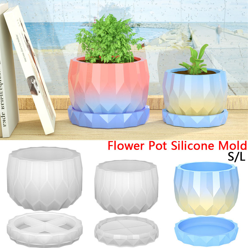 コンクリート植木鉢とソーサー用のシリコンプランター型,DIY - Florist Supply Vases のレビューと価格