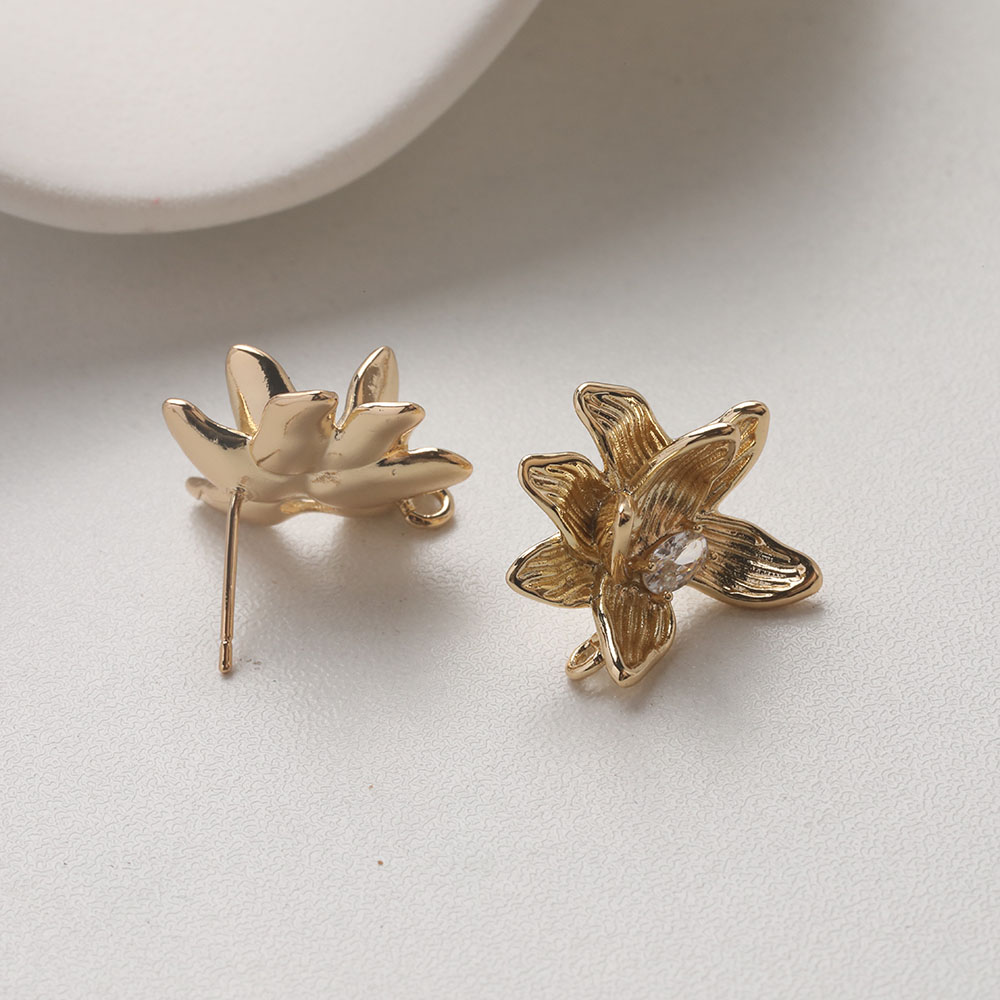 4 個可憐な花耳スタッドピアスジュエリー作成用品 DIY ハ - Flower Supply のレビューと価格