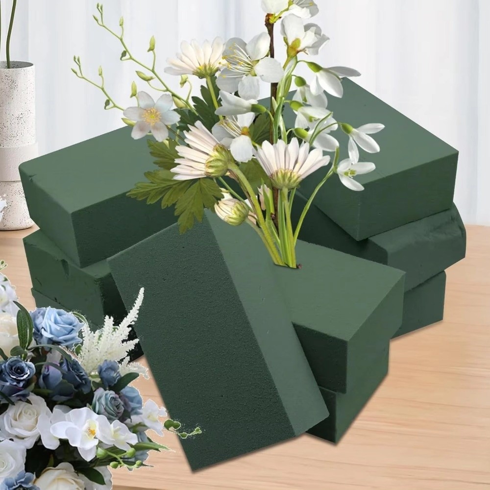 緑色のフラワーアレンジメント用吸水性フォーム 長方形 DIY - Bouquet Holder Foam のレビューと価格