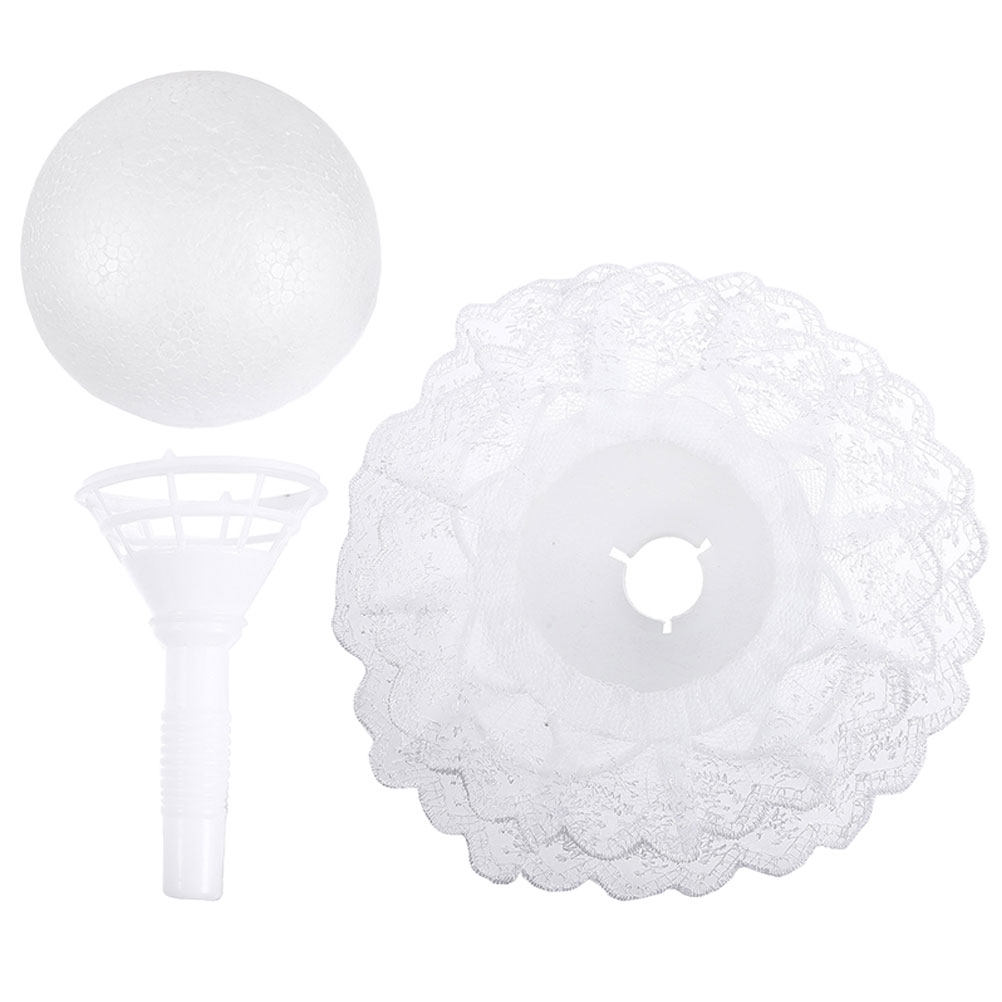 DIYブライダルブーケ作成用ハーフボールフォームブーケホルダ - Bouquet Holder Foam のレビューと価格